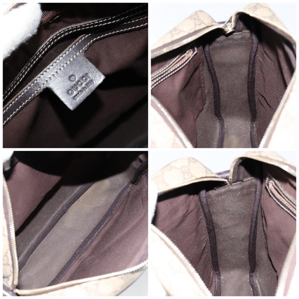 GUCCI GG Supreme Shoulder Bag PVC Beige Gold 201448 Auth 154420 - Picture 15 of 16